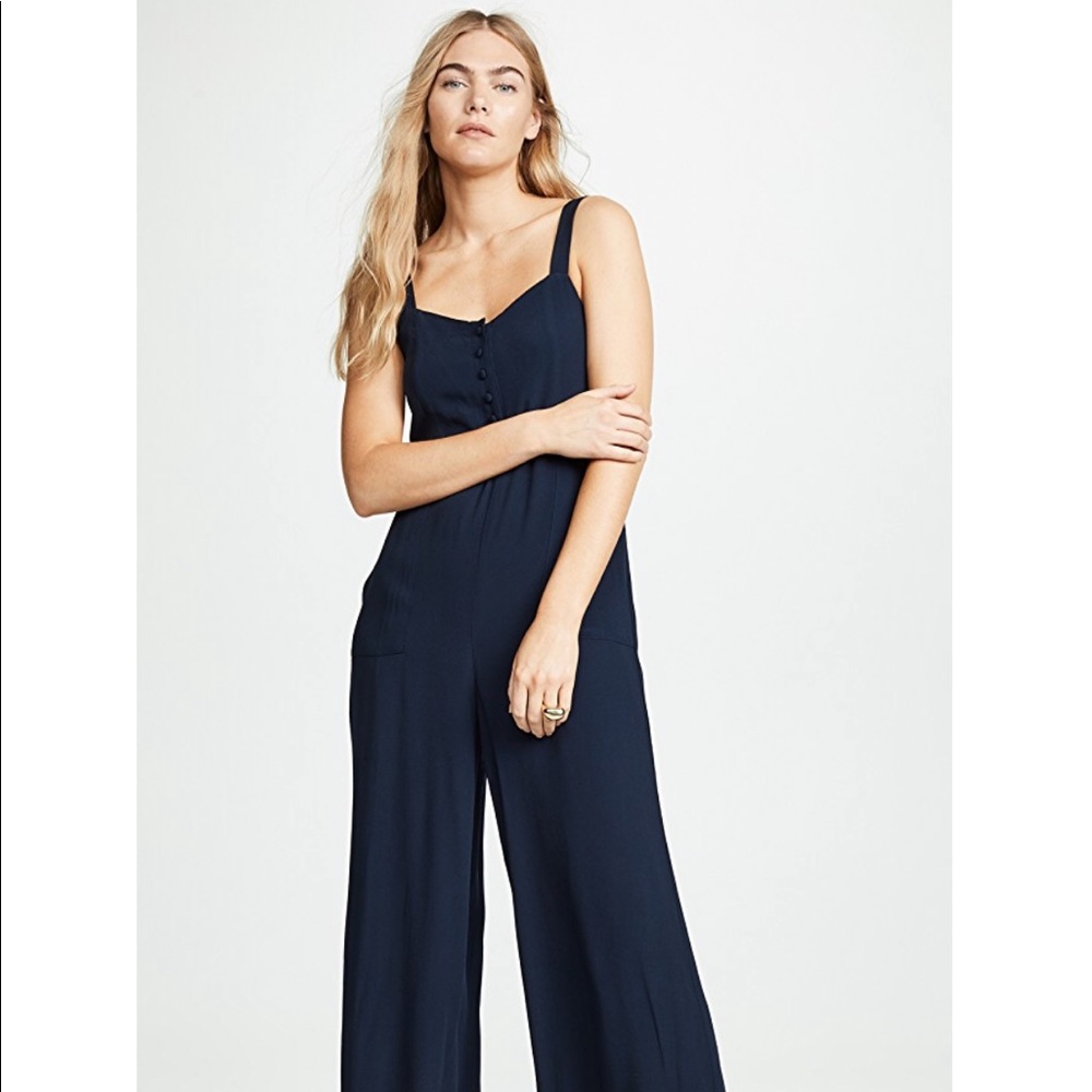 NWT Madewell smocked button font jumpsuit